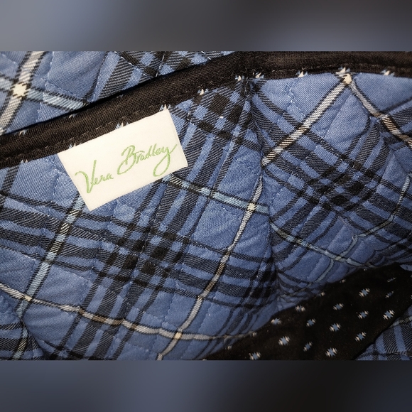 NWT Vera Bradley Retired Alpine Black Metro Laptop Messenger Travel Shoulder Bag - Picture 14 of 16